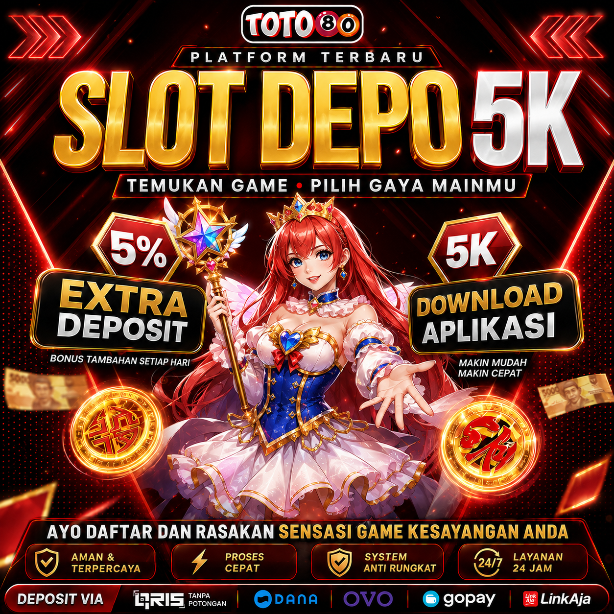 SLOT DEPO 5K ♨️ Starlight Princess Deposit 5000 JP x1000